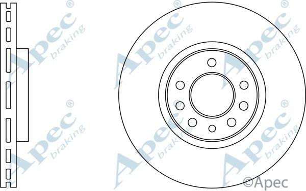 APEC BRAKING Jarrulevy DSK3243